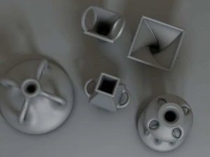 jarra de cer&acirc;mica Modelo 3D