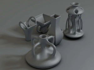 jarra de cer&acirc;mica Modelo 3D