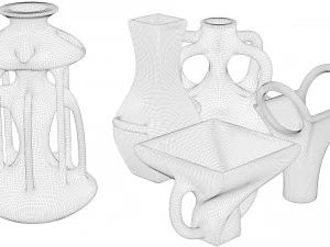 jarra de cer&acirc;mica Modelo 3D