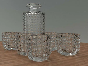 bicchieri di whisky Modello 3D