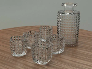 bicchieri di whisky Modello 3D