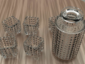 whiskey glasses 3D 模型