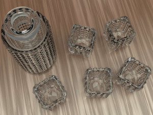 whiskey glasses 3D 模型