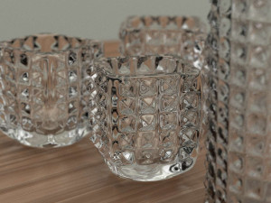whiskey glasses 3D 模型
