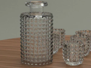 bicchieri di whisky Modello 3D