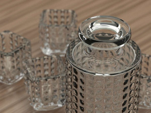 whiskey glasses 3D 模型