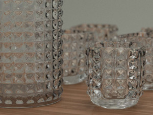 whiskey glasses 3D 模型