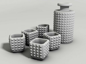 whiskey glasses 3D 模型