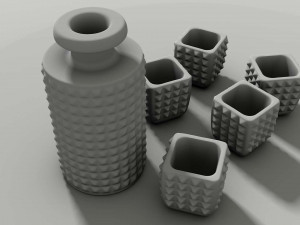 whiskey glasses 3D 模型