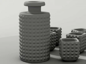 bicchieri di whisky Modello 3D