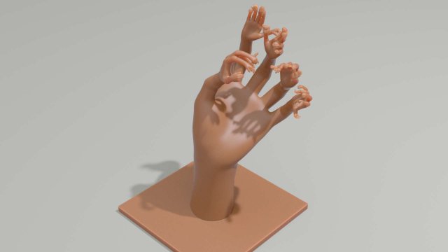 nested hands Modelo de impresión 3D .c4d .max .obj .3ds .fbx .stl .blend 