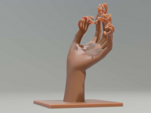 nested hands Modelo de impresión 3D