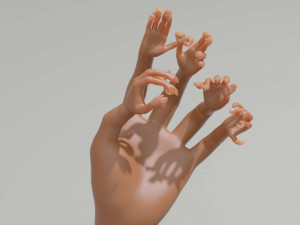 nested hands Modelo de impresión 3D