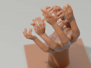 nested hands Modelo de impresión 3D