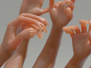 nested hands Modelo de impresión 3D