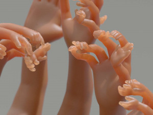 nested hands Modelo de impresión 3D
