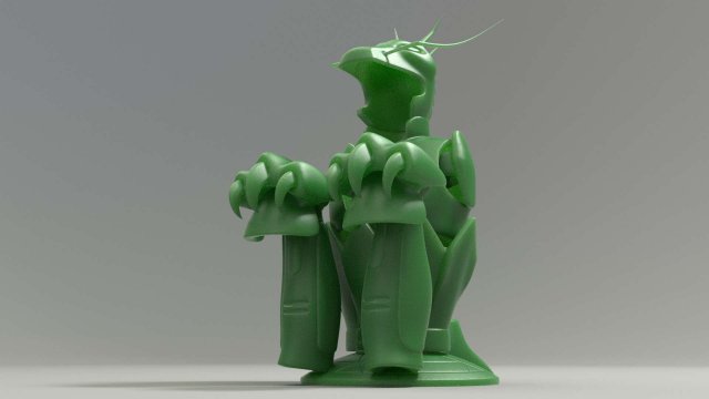shiryu dragon cloth - 3d print model 3d print model Modelo de Impressão 3D .c4d .max .obj .3ds .fbx .stl .blend 