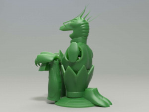 shiryu dragon cloth - 3d print model 3d print model Modelo de Impressão 3D