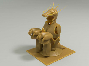 shiryu dragon cloth - 3d print model 3d print model Modelo de Impressão 3D