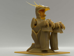 shiryu dragon cloth - 3d print model 3d print model Modelo de Impressão 3D
