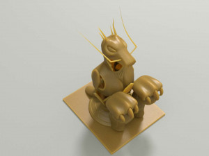 shiryu dragon cloth - 3d print model 3d print model Modelo de Impressão 3D