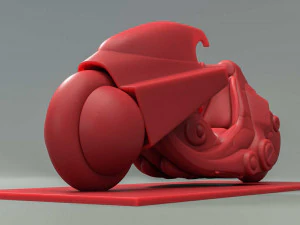 Modello di stampa 3D della bici di Kaneda Modello di stampa 3D
