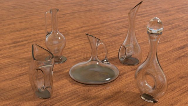 water pitcher 3D Model .c4d .max .obj .3ds .fbx .stl .blend 