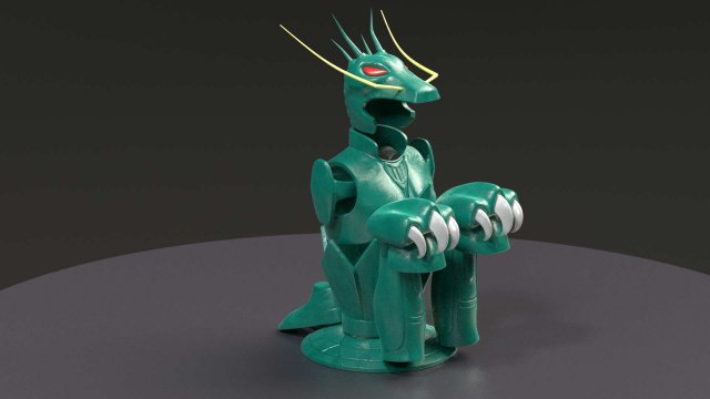 shiryu dragon cloth 3D मॉडल .c4d .max .obj .3ds .fbx .stl .blend 