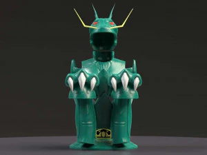 pano de drag&atilde;o shiryu Modelo 3D