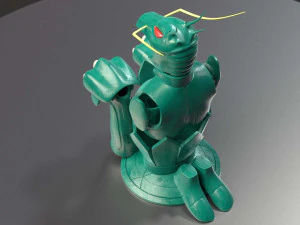 pano de drag&atilde;o shiryu Modelo 3D