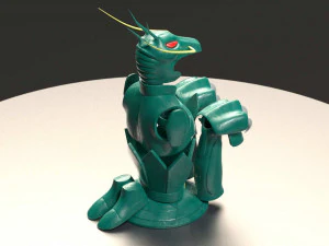 pano de drag&atilde;o shiryu Modelo 3D