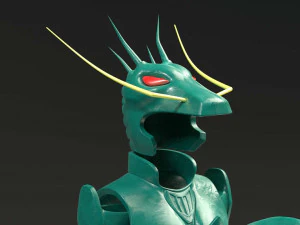 pano de drag&atilde;o shiryu Modelo 3D