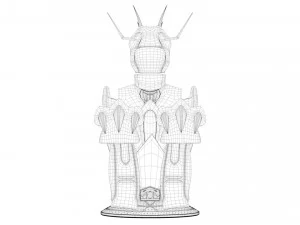 pano de drag&atilde;o shiryu Modelo 3D
