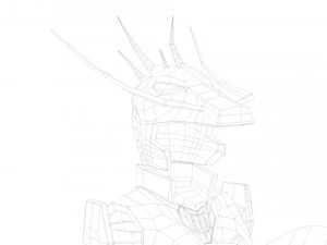 pano de drag&atilde;o shiryu Modelo 3D
