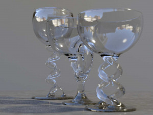 designed glasses 3D मॉडल