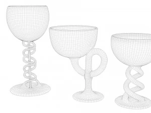 designed glasses 3D Model