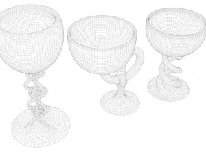 designed glasses 3D Model