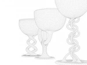 designed glasses 3D Model
