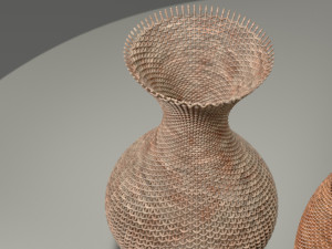 wicker baskets hight poy models 3D मॉडल