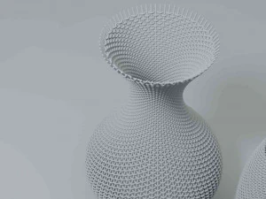 wicker baskets hight poy models 3D Model