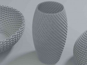 wicker baskets hight poy models 3D मॉडल