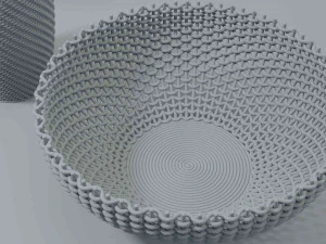 wicker baskets hight poy models 3D Model