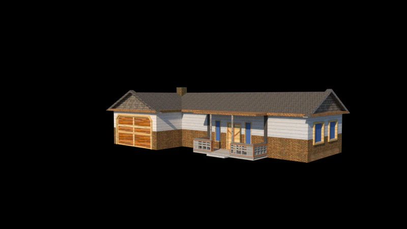 simple exterior design 3D Model .c4d .max .obj .3ds .fbx .stl .blend 