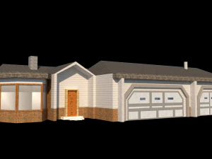 projeto de casa simples Modelo 3D