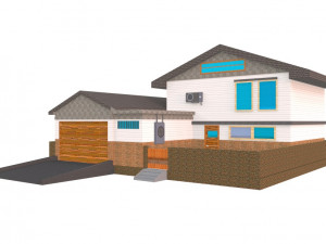 simple house design 3Dモデル