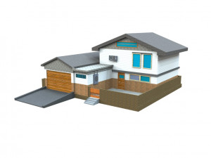 simple house design 3D-Modell