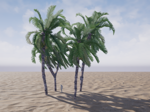 ue4-unity palm Modello 3D