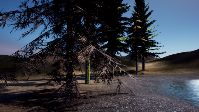 spruce tree pack - ue5 -4 3D Модель .c4d .max .obj .3ds .fbx .stl .blend