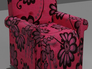 couch and pouf Modelo 3D