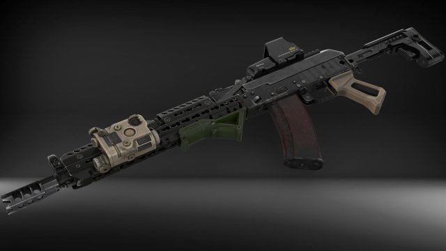 Complete set of aks 47 Modèle 3D .c4d .max .obj .3ds .fbx .stl .blend